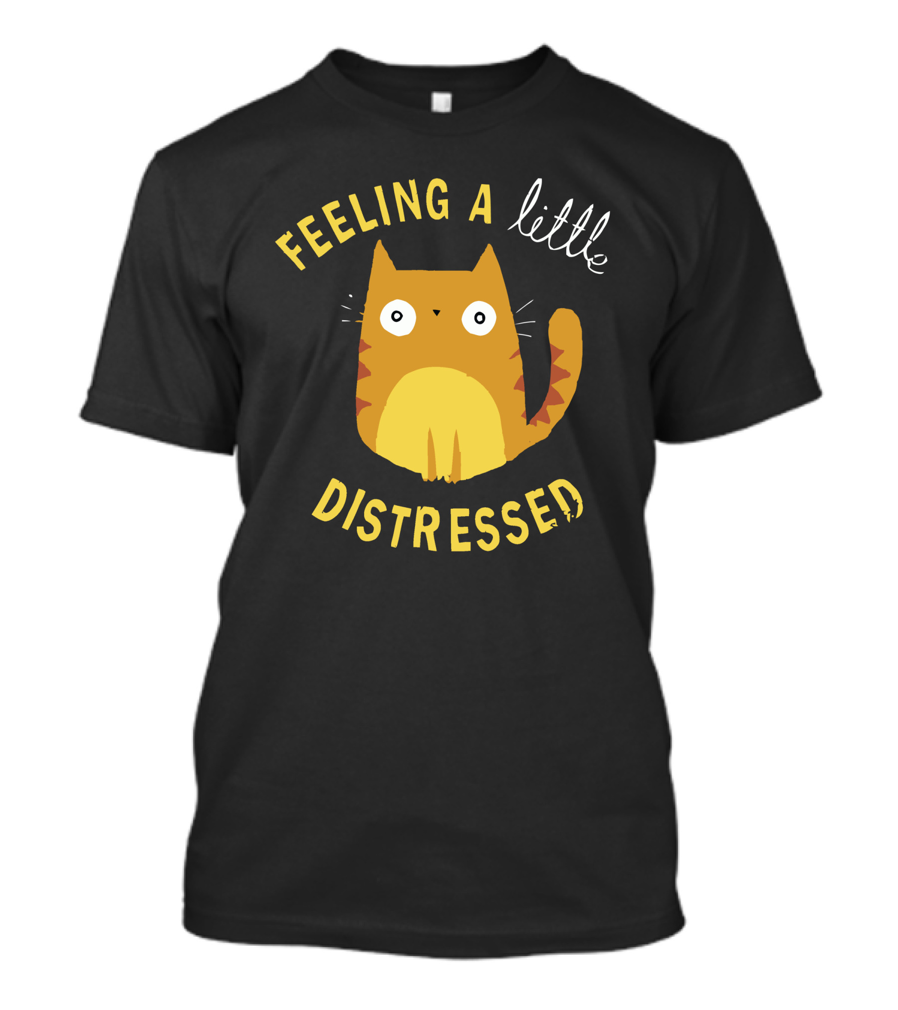 Feeling A Little Distressed Cat T-Shirt