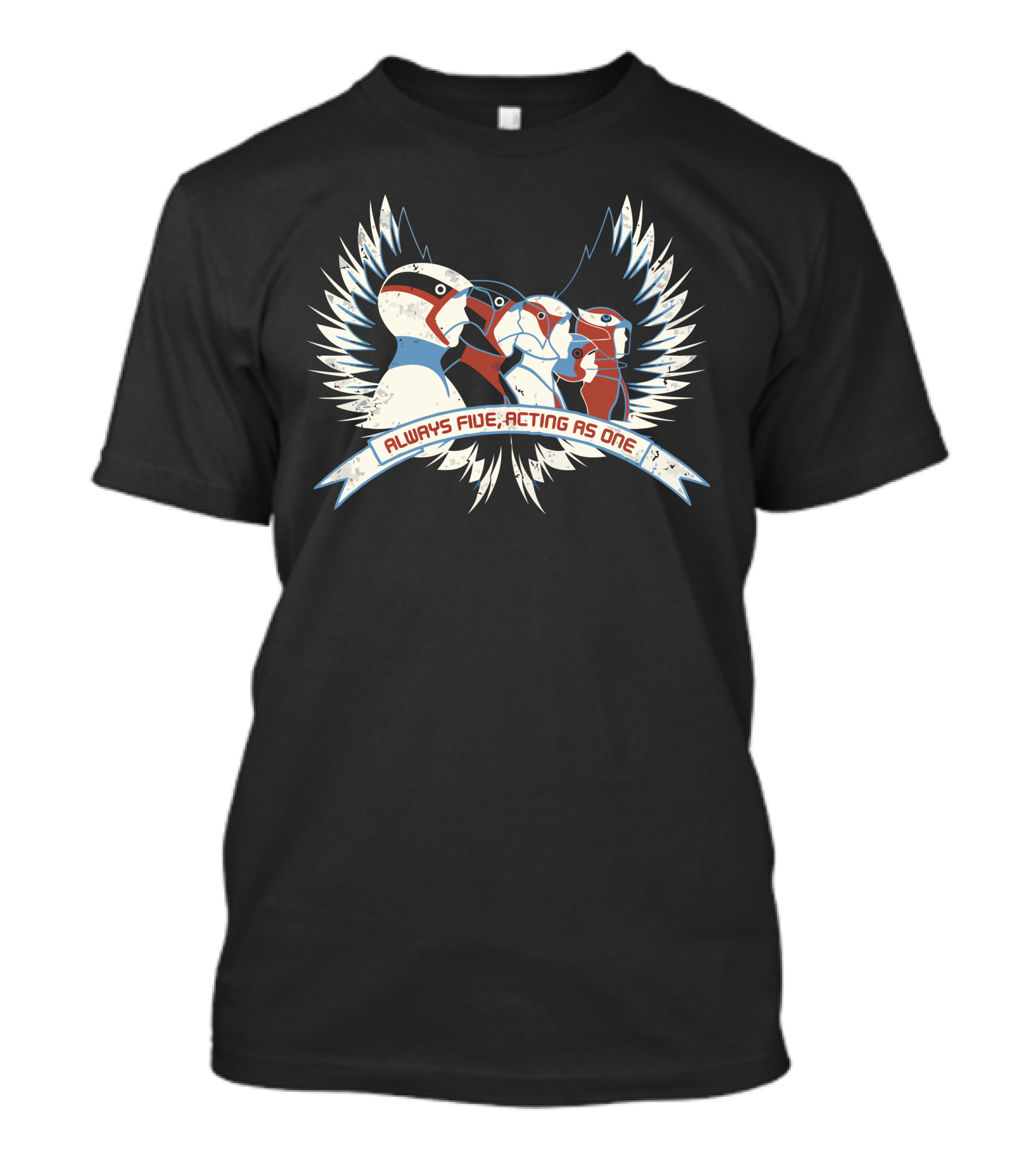 Always Five Acting As One Voltron Puffin Wings T-Shirt