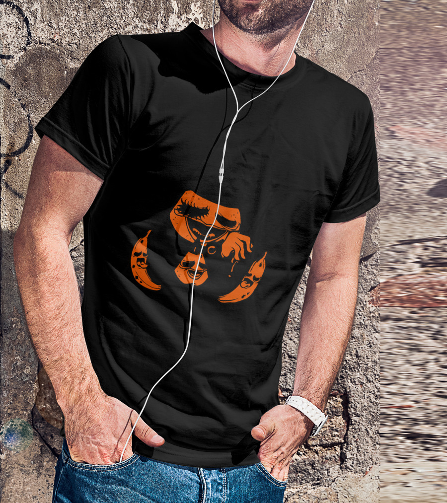 Annoying Work Orange Hey Apple Knife Wazzup Muta Menphisto T-Shirt