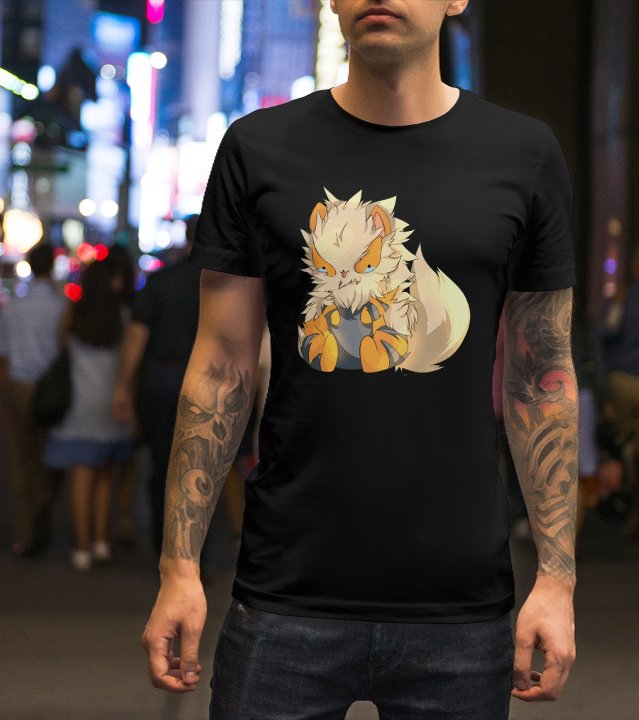 Arcanine Cute Chibi Style Pokémon Character T-Shirt