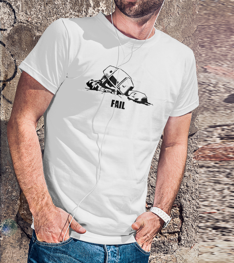 AT-AT FAIL Star Wars Humor Sinking T-Shirt