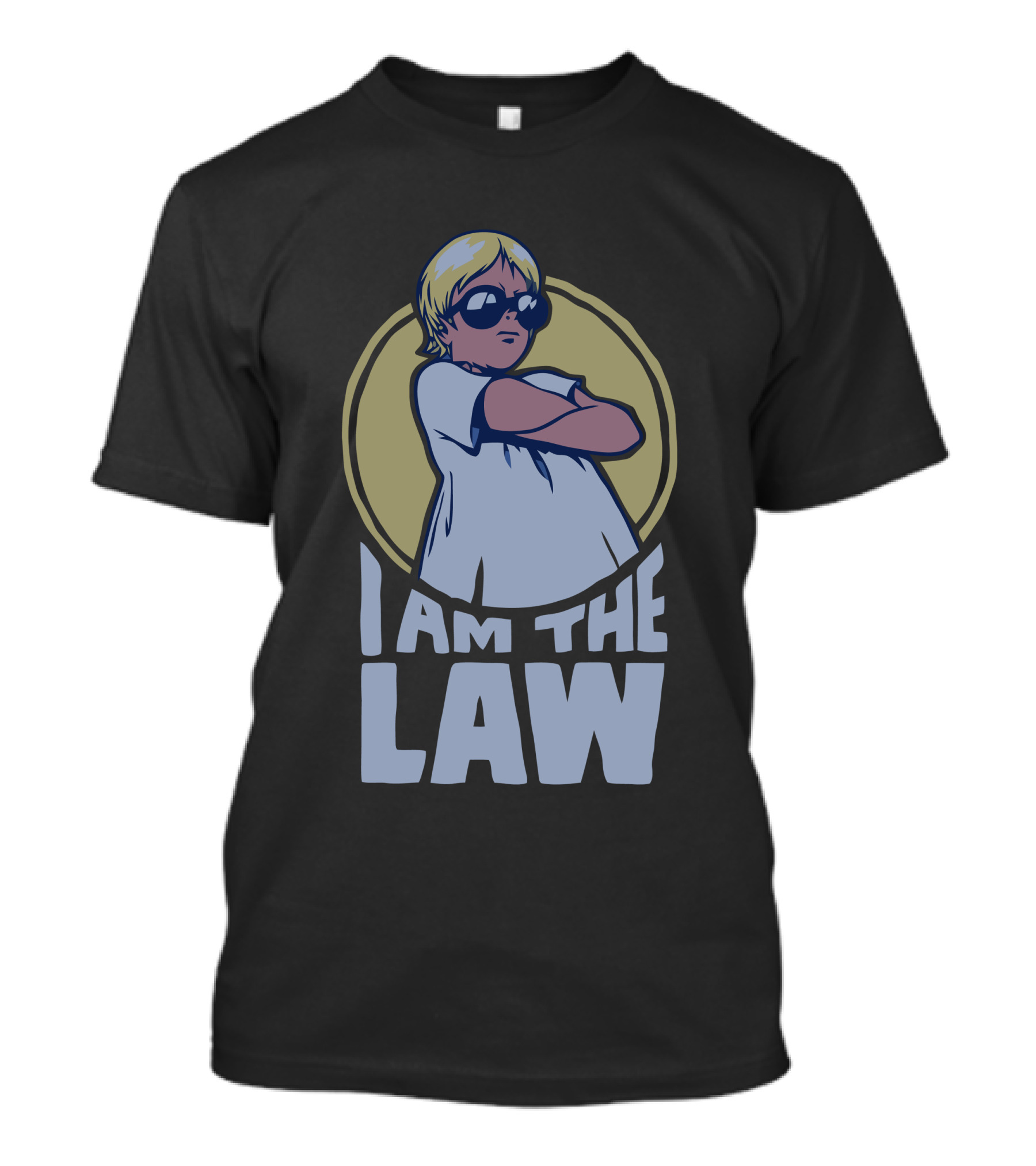 I Am The Law Baby Cop Cool Sunglasses Attitude T-Shirt