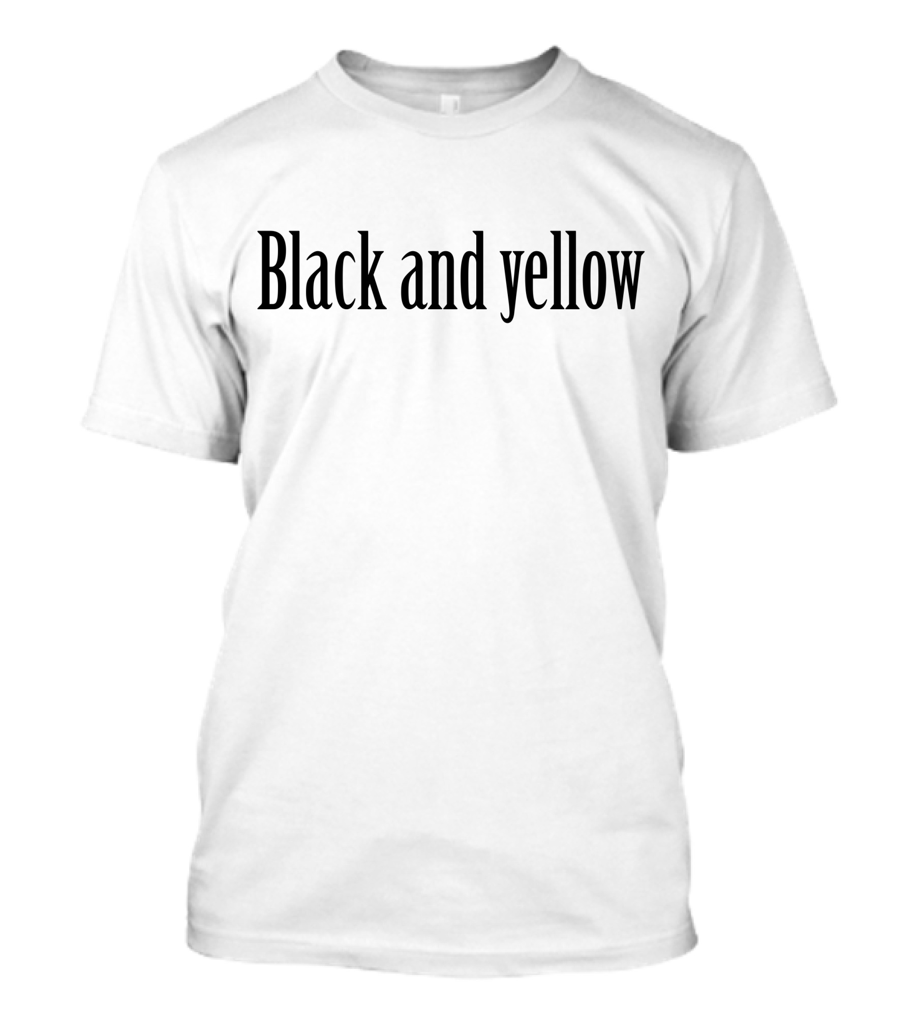 Black And Yellow Classic T-Shirt