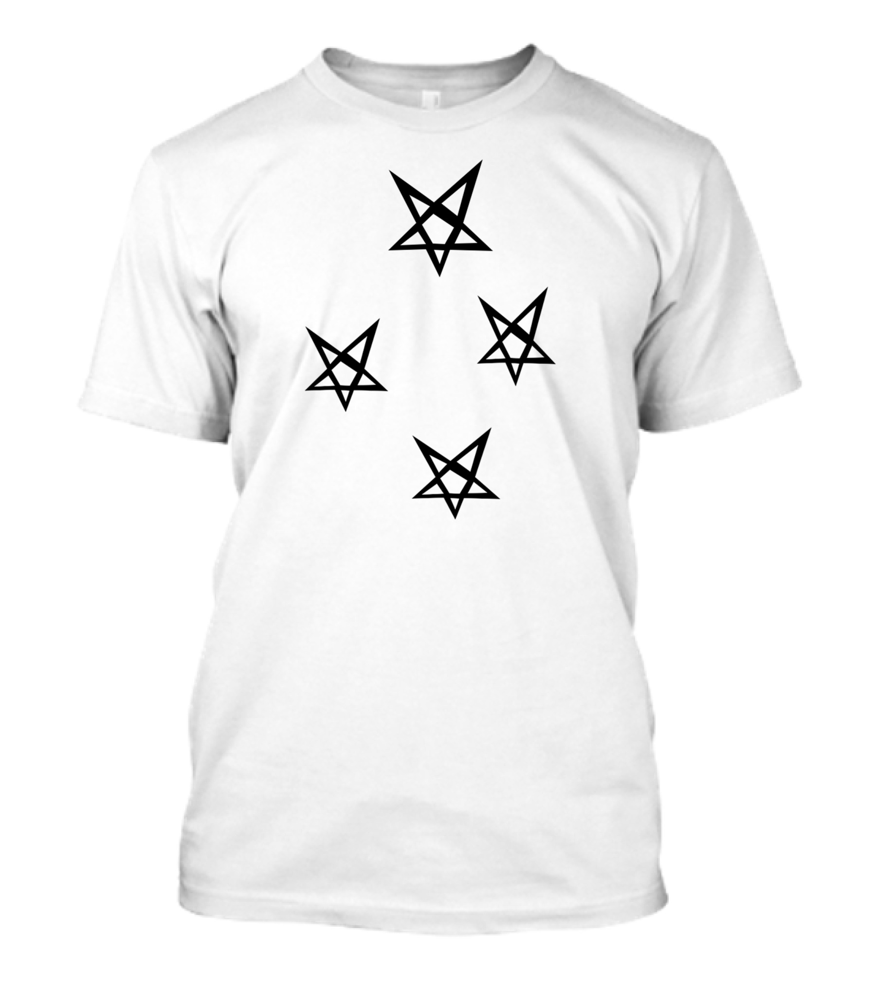 Black Star Geometric Pentagram T-Shirt