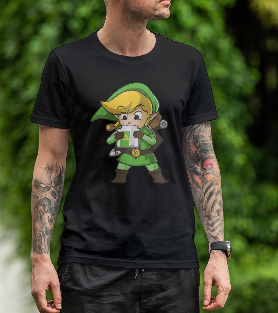 Blowing Bits Legend Triforce Adventure Hero T-Shirt