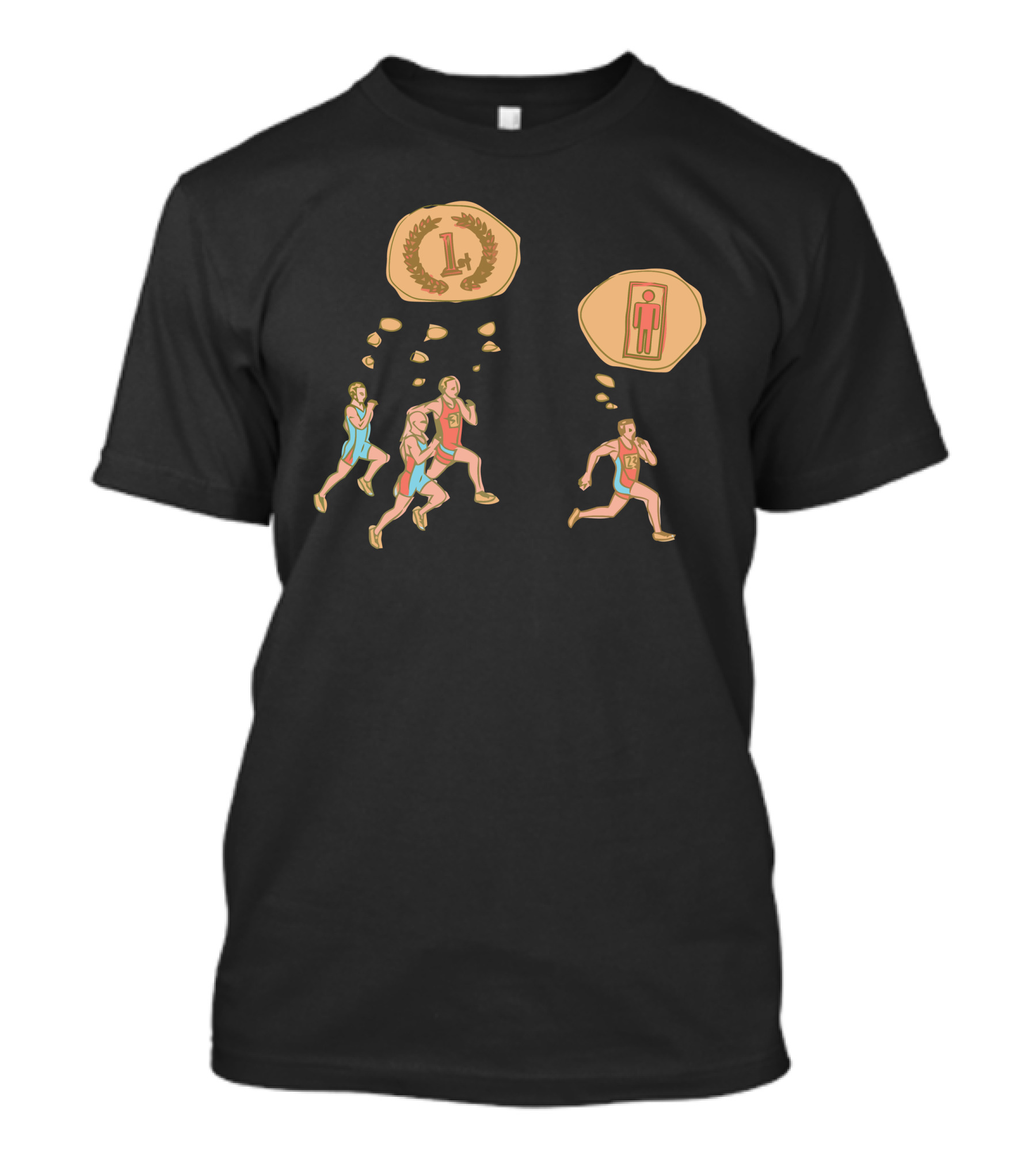 Champion Runner Gold Medal 1st Place Victory T-Shirt