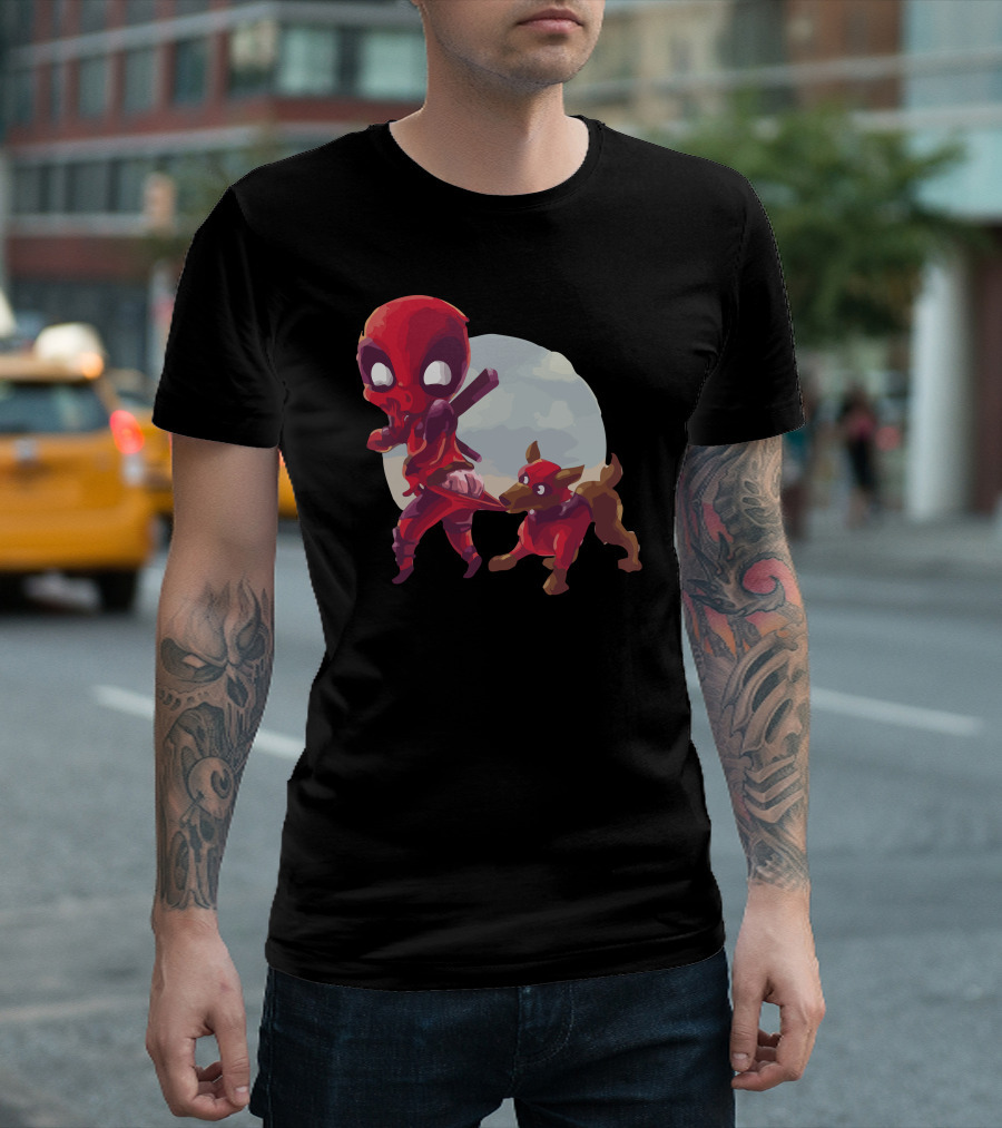 Copperpool And Red Dog Ninja Moon Adventure T-Shirt