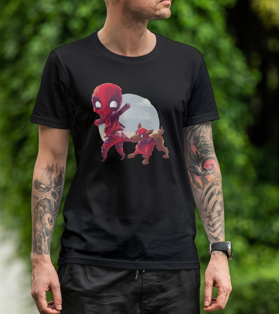 Copperpool And Red Dog Ninja Moon Adventure T-Shirt