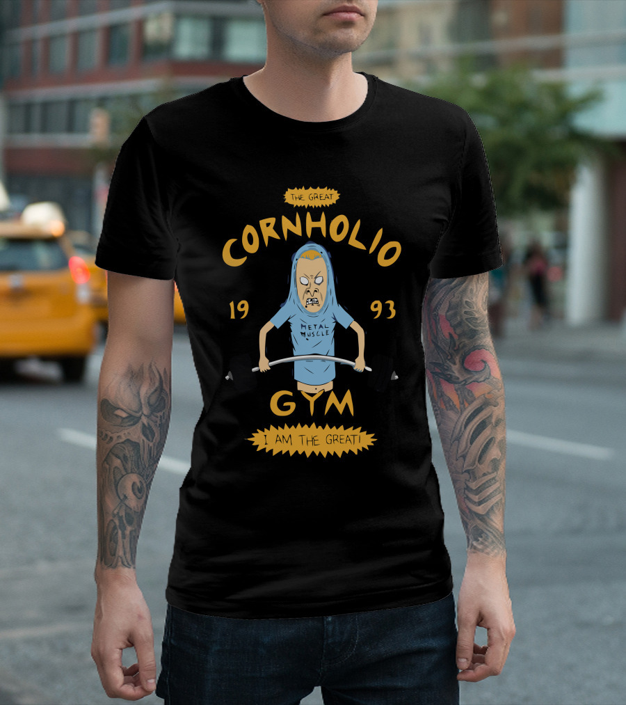 The Great Cornholio Gym Metal Muscle I Am The Great 1993 T-Shirt