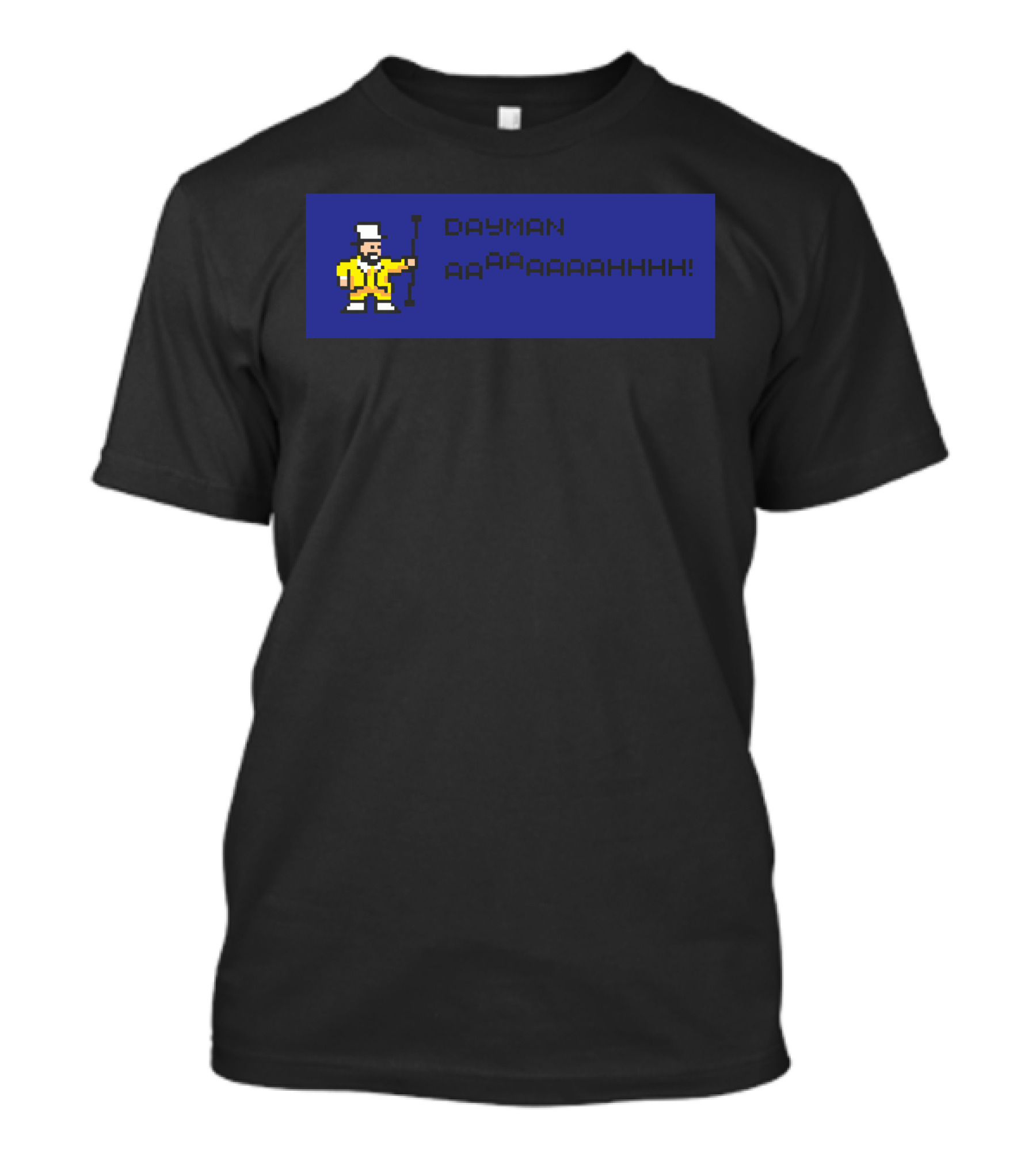 Dayman Ahhhhh 8-Bit Style Retro Character T-Shirt