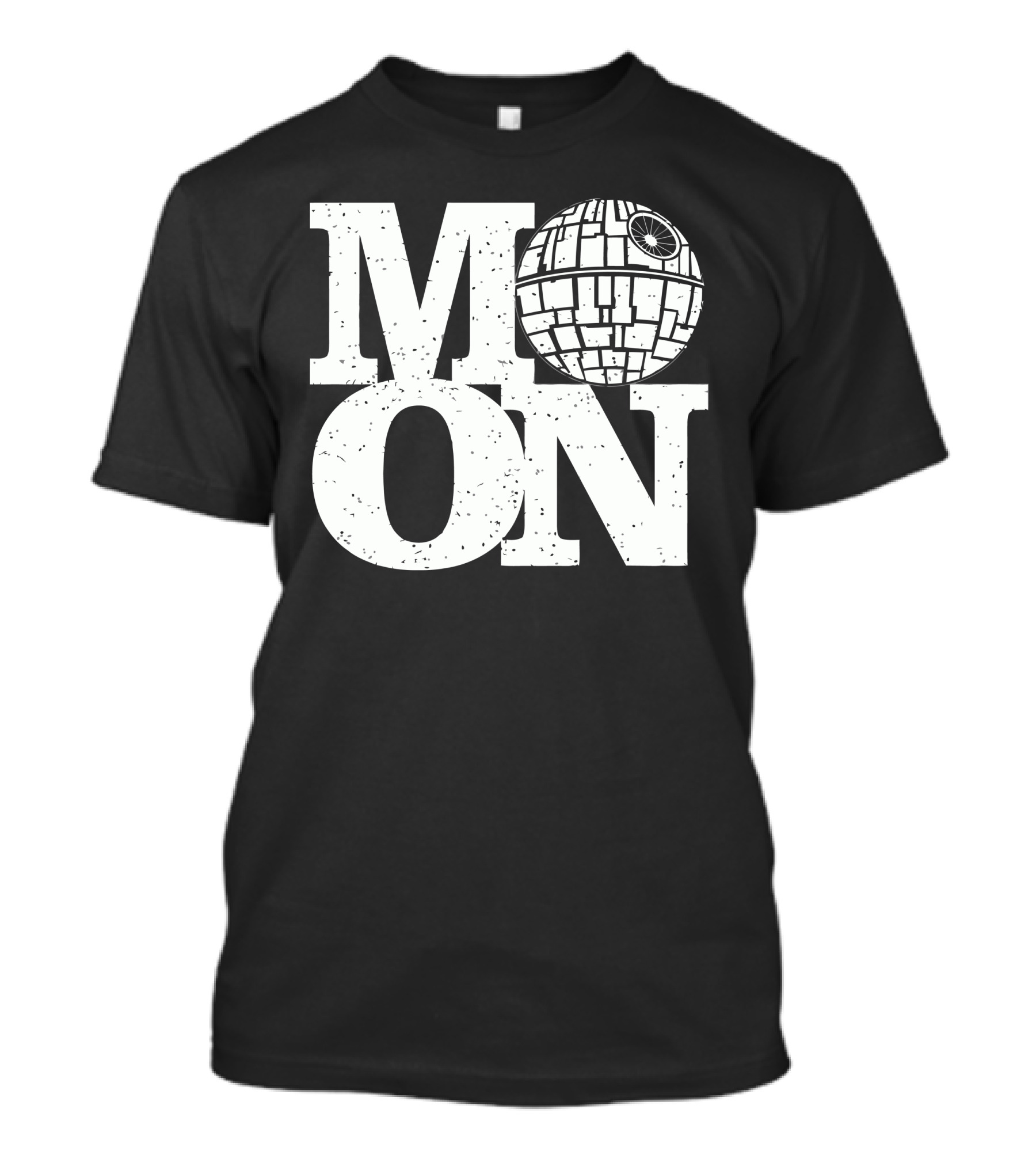 Moon Death Star Optical Illusion T-Shirt