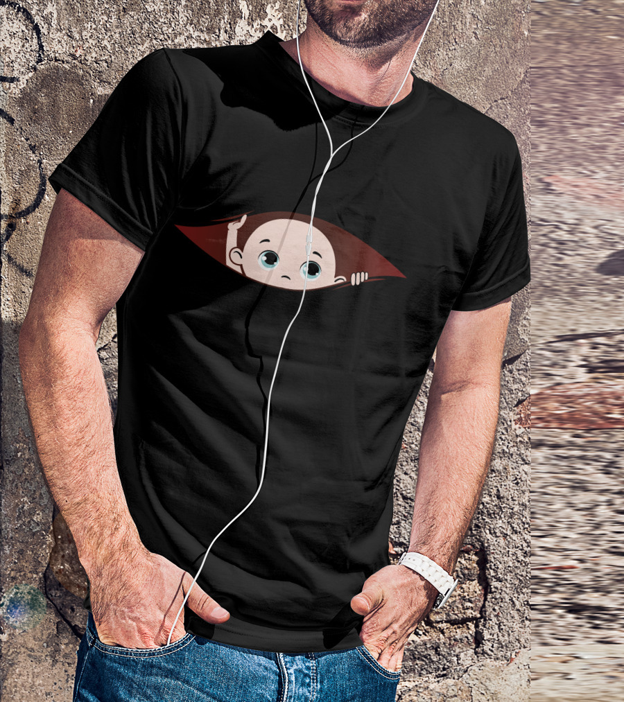 Disculpame Ya Es Octubre Baby Peeking Out T-Shirt