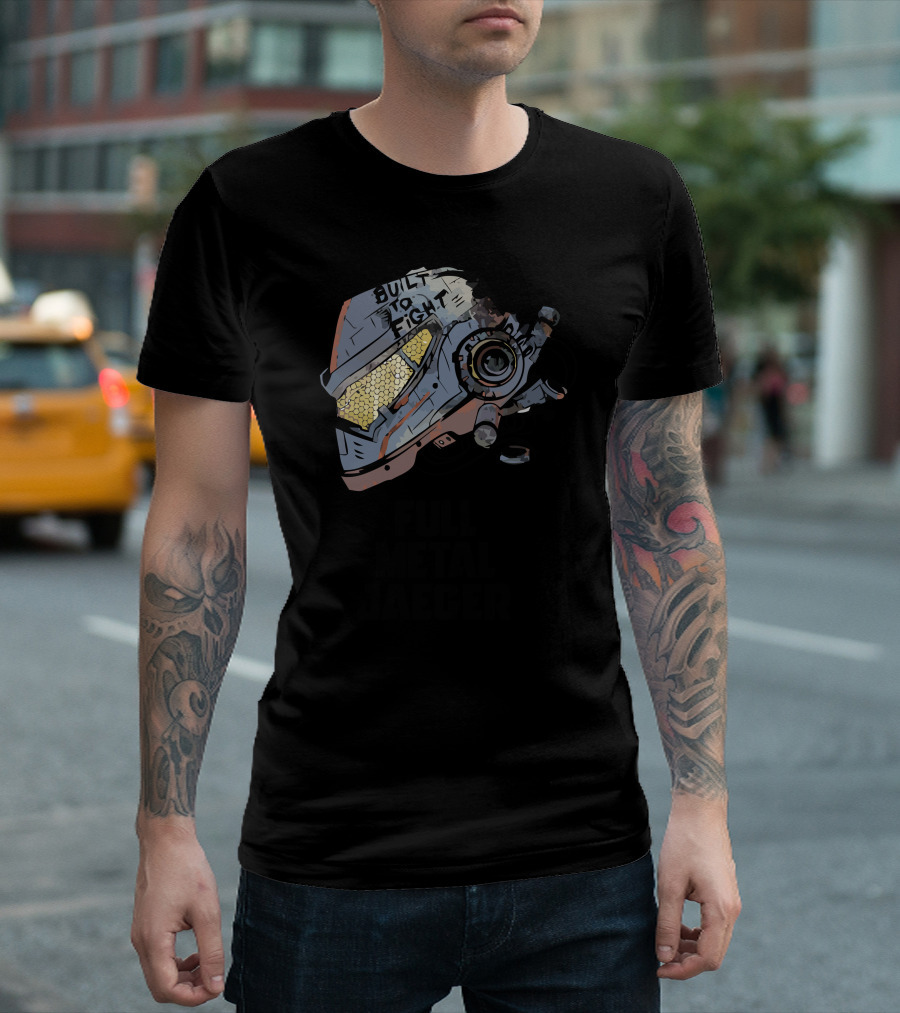 Built To Fight Full Metal Jaeger Helmet T-Shirt
