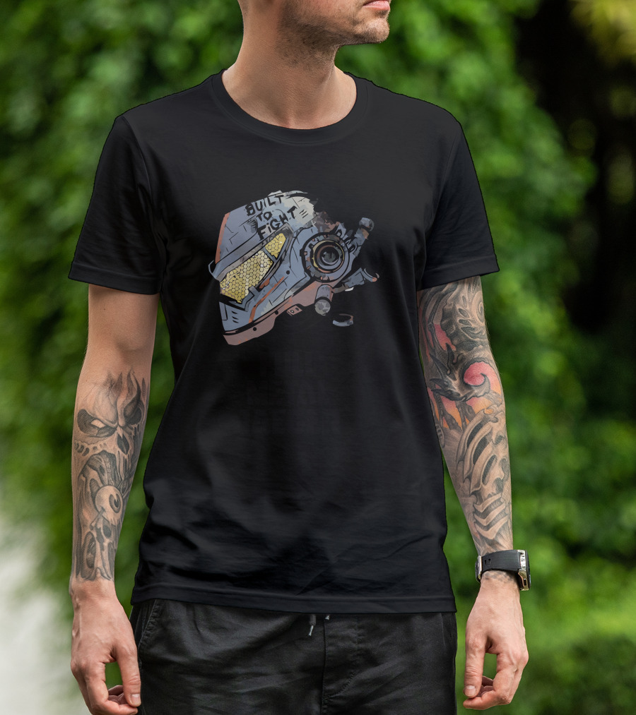Built To Fight Full Metal Jaeger Helmet T-Shirt