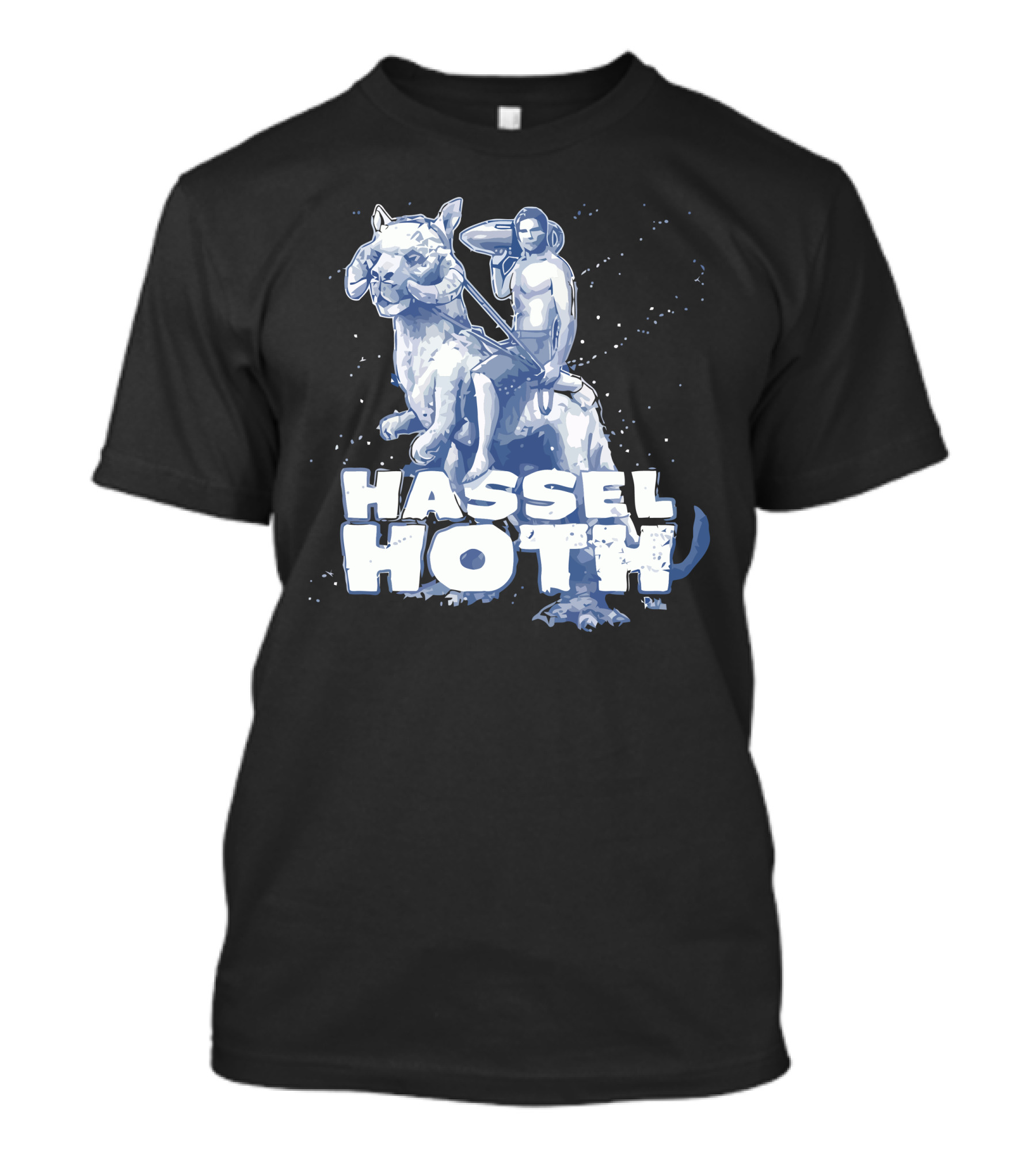 Hasselhoth Star Wars Parody With Tauntaun Rider Iconic Fusion T-Shirt