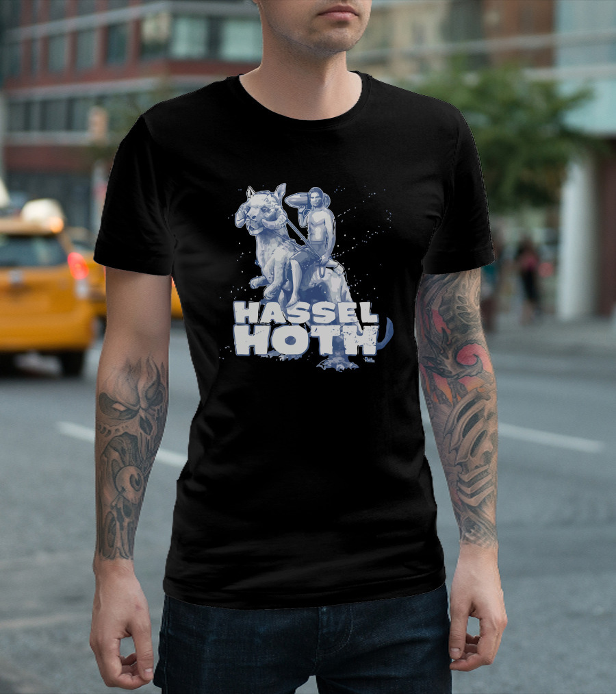Hasselhoth Star Wars Parody With Tauntaun Rider Iconic Fusion T-Shirt
