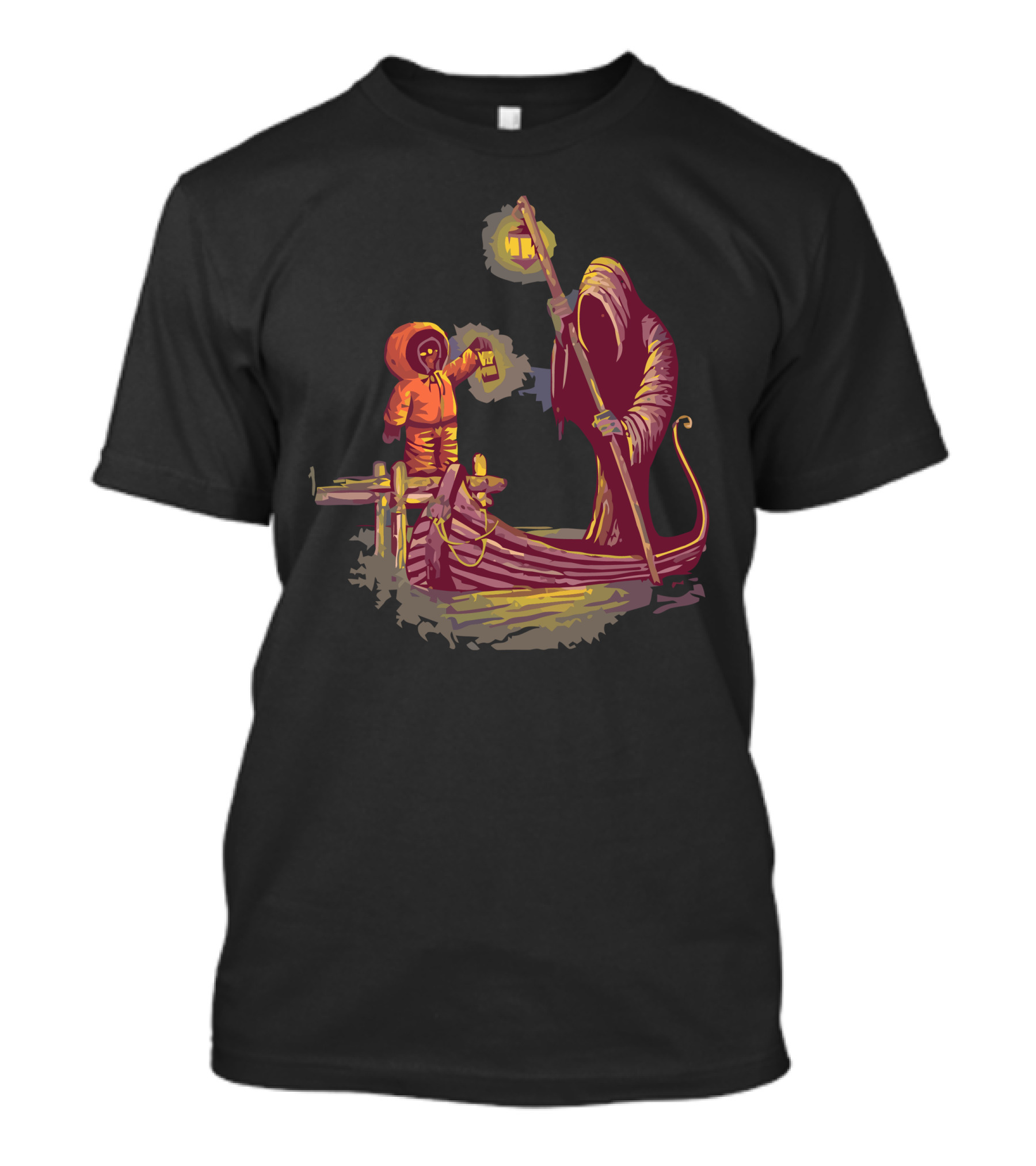 Kenny VIP Pass Charon Ferry Lantern Scene T-Shirt
