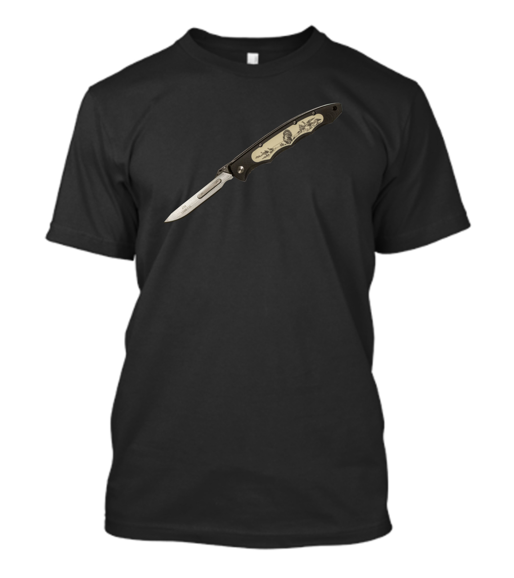 Case XX Folding Knife Vintage Outdoor Scene T-Shirt