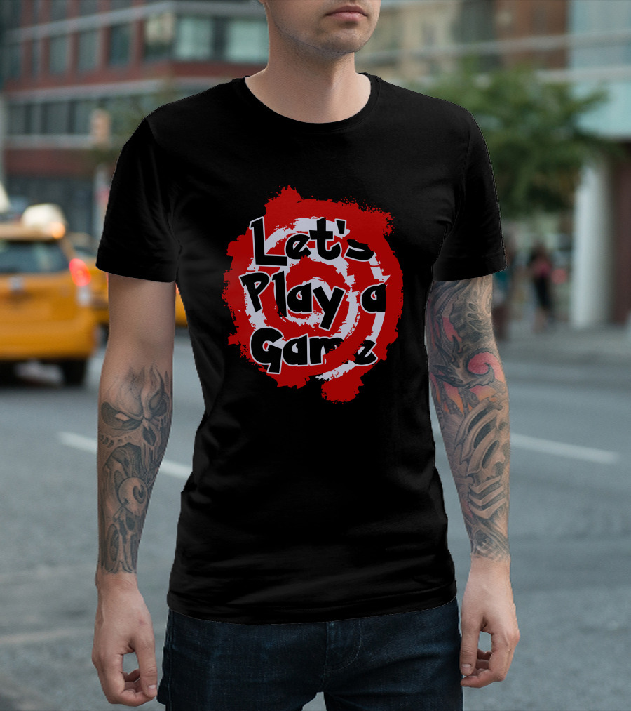 Let's Play a Game Red Spiral Target T-Shirt