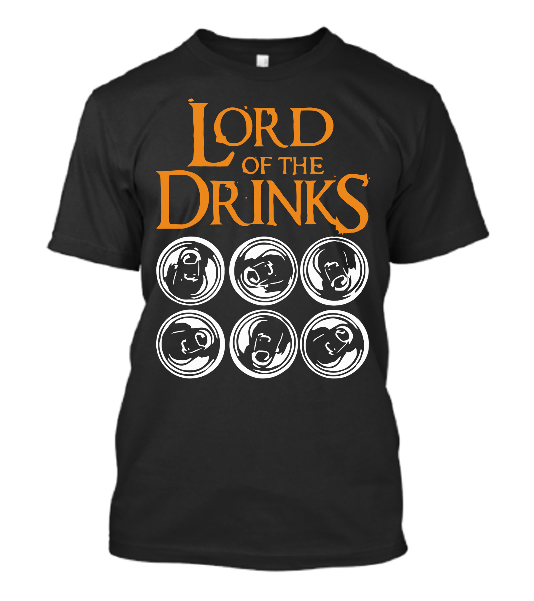Lord Of The Drinks Beer Glass Circles T-Shirt
