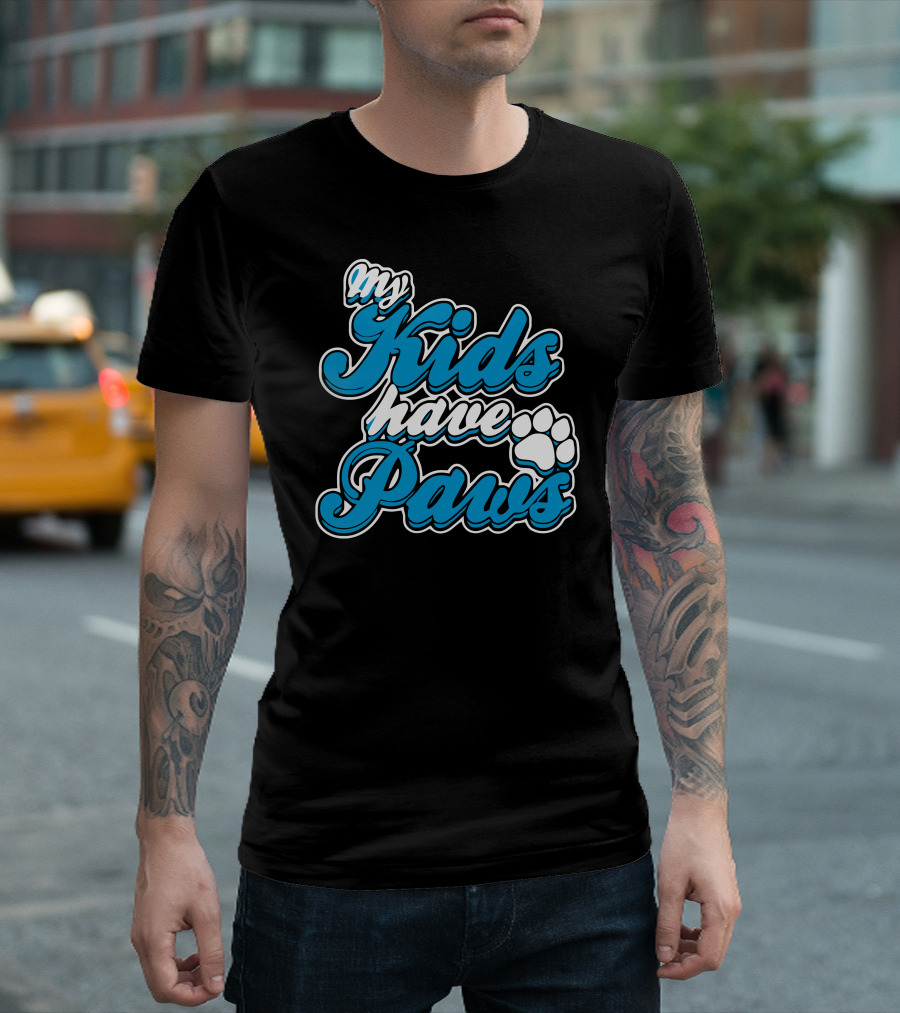 My Kids Have Paws Paw Prints T-Shirt