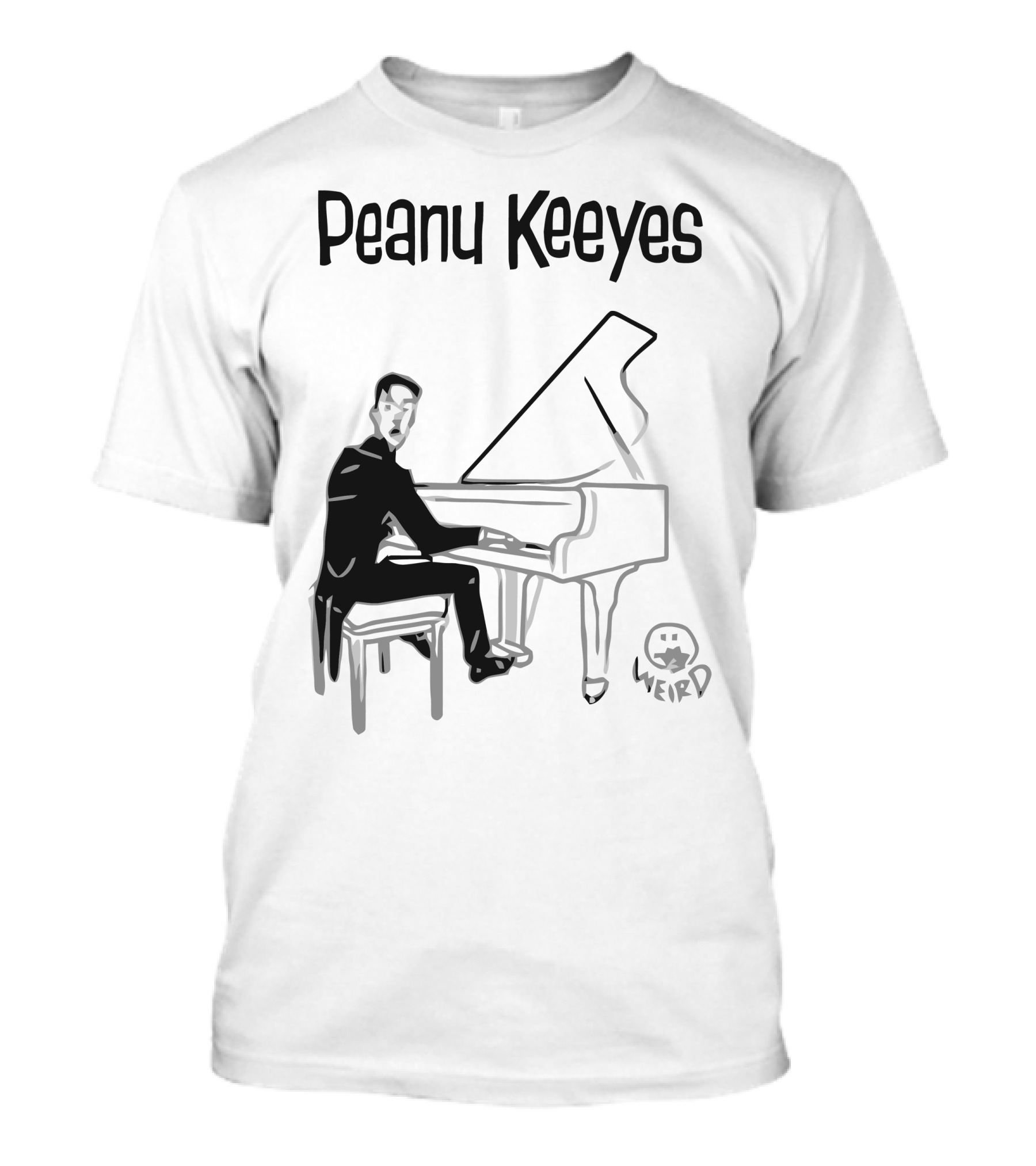 Peanu Keeyes Weird Piano Player T-Shirt