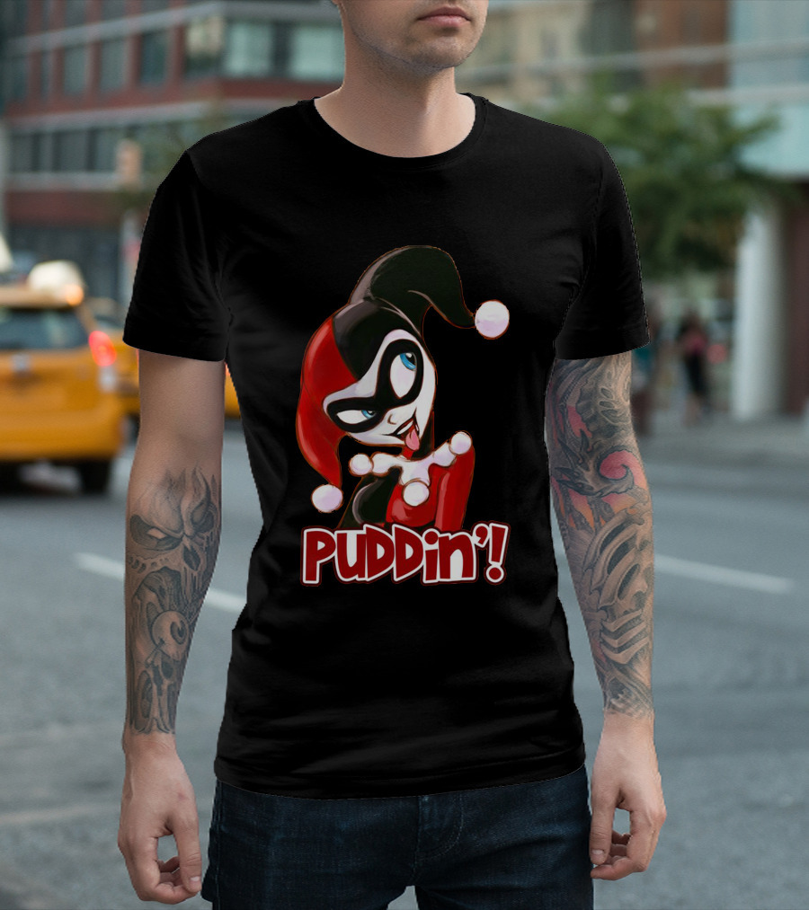 Harley Quinn Puddin' Iconic Jester T-Shirt
