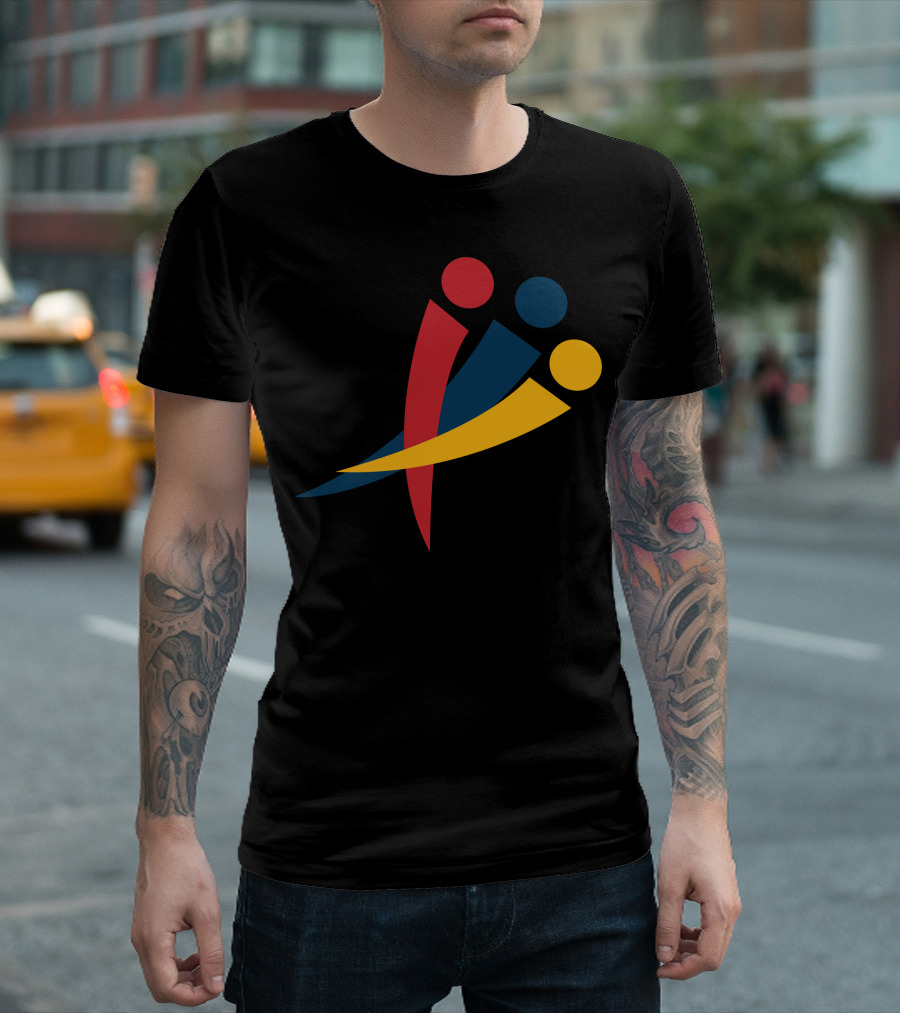 Red Blu Yellow Olympic Paralympic T-Shirt