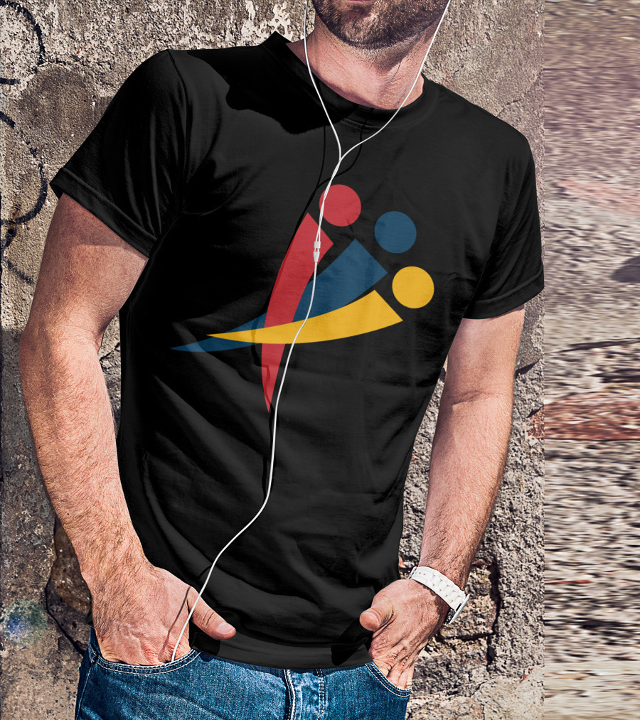 Red Blu Yellow Olympic Paralympic T-Shirt