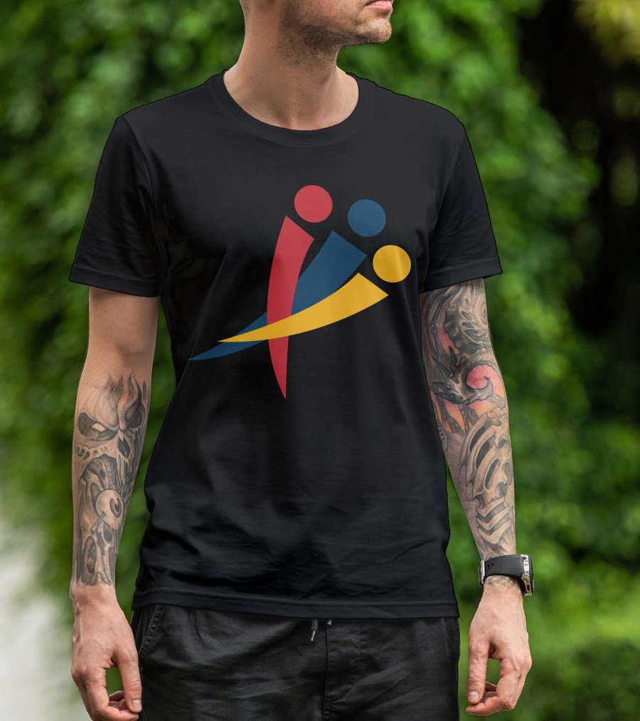 Red Blu Yellow Olympic Paralympic T-Shirt