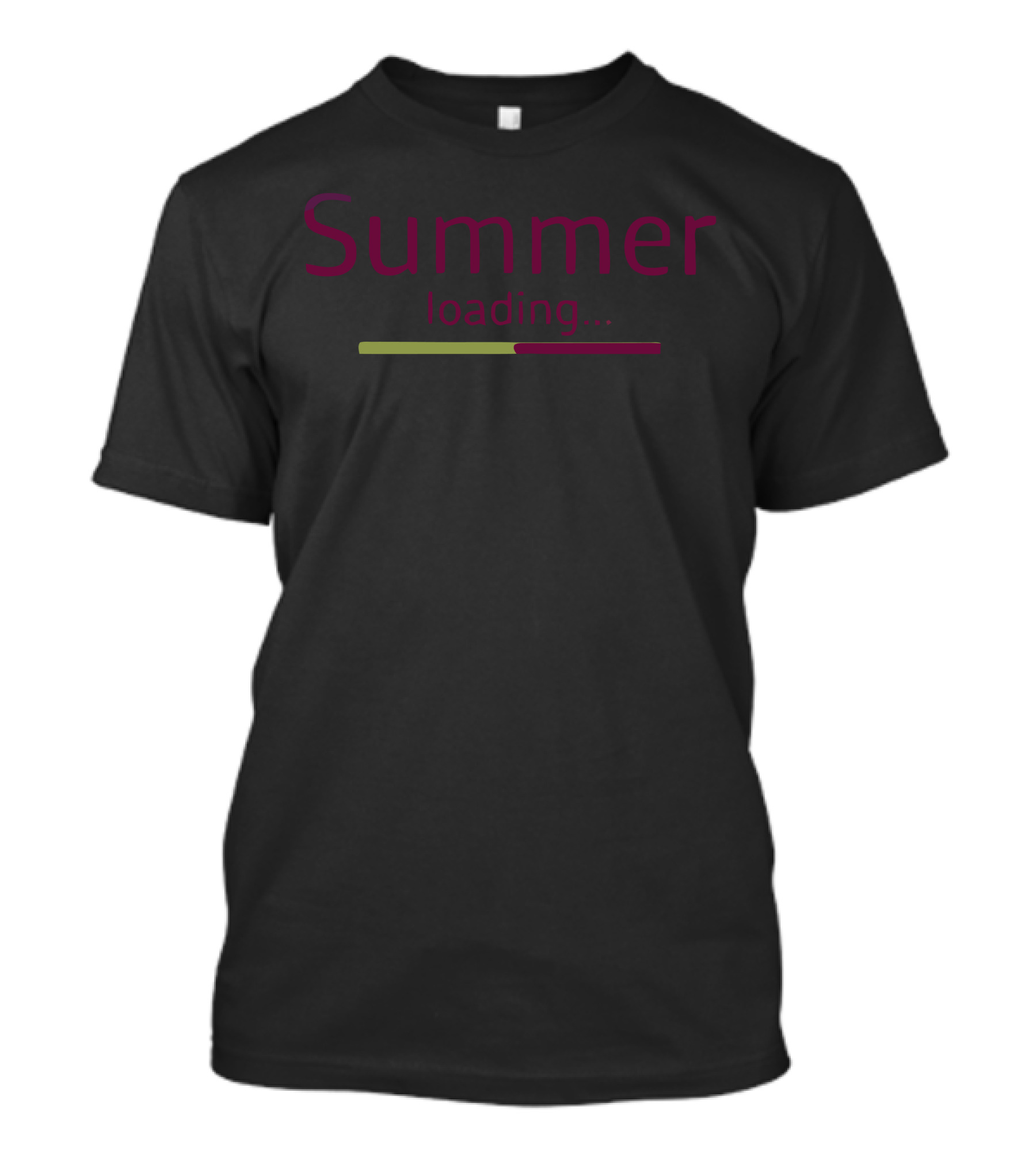 Summer Loading Progress Bar Graphic Novelty T-Shirt