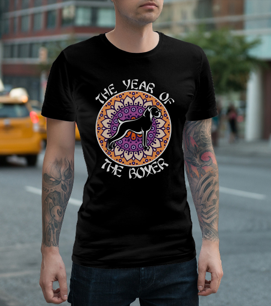The Year Of The Boxer Dog Mandala T-Shirt