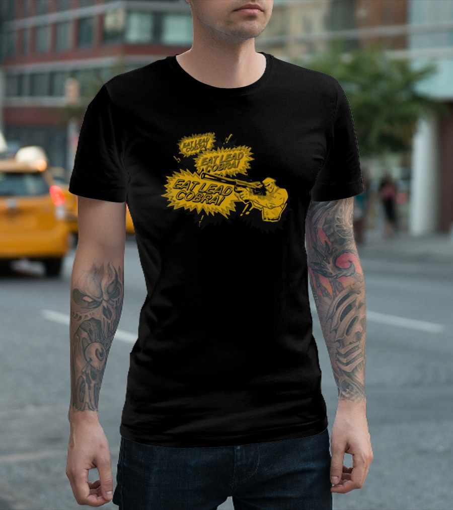 Eat Lead Cobra Retro Action Comic T-Shirt