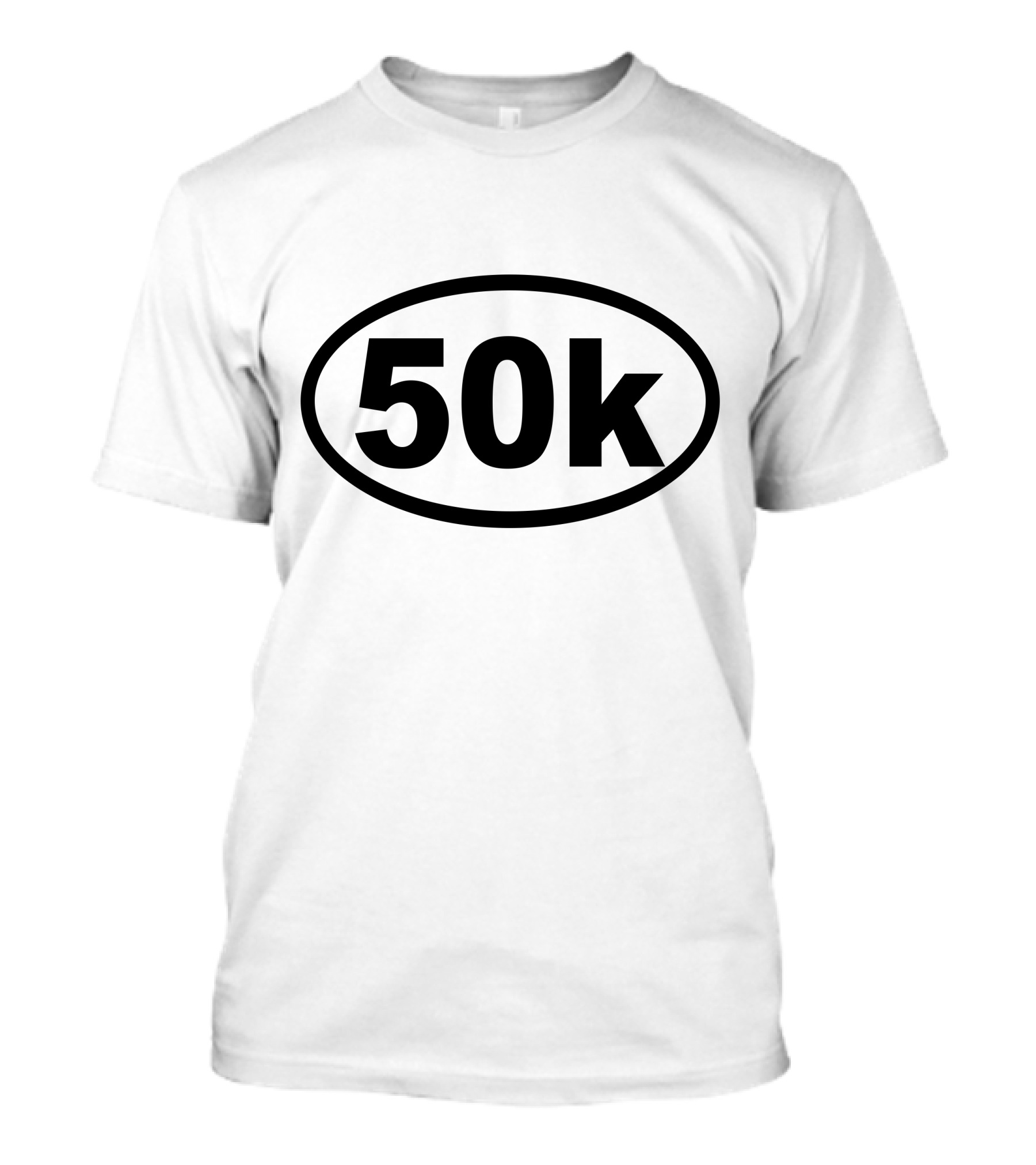 Ultra 50K Oval 50K Text Black Oval Oval Background T-Shirt