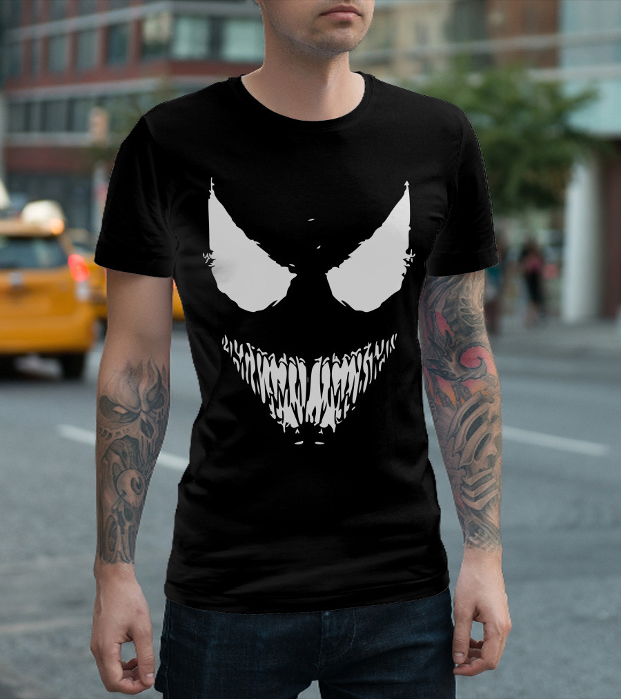 Venom Symbiote Face Iconic Emblem T-Shirt