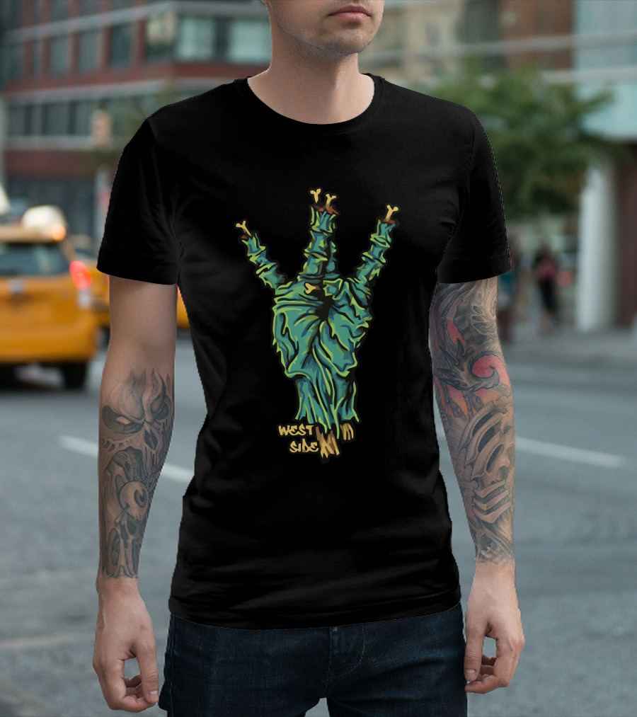 Zombie Hand West Side Gesture T-Shirt
