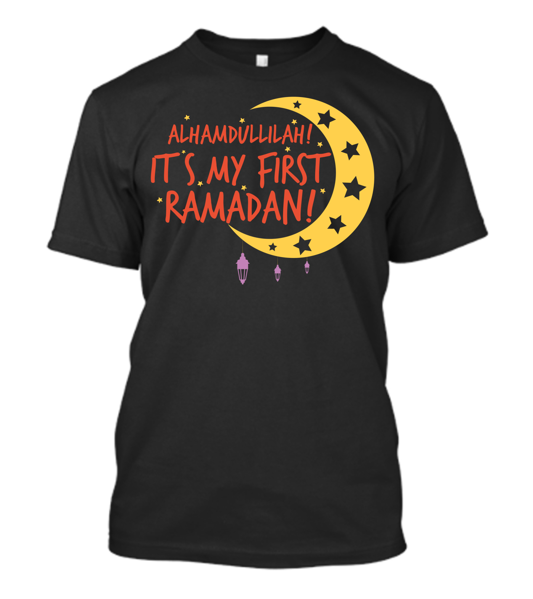Alhamdullilah It's My First Ramadan Moon And Stars T-Shirt