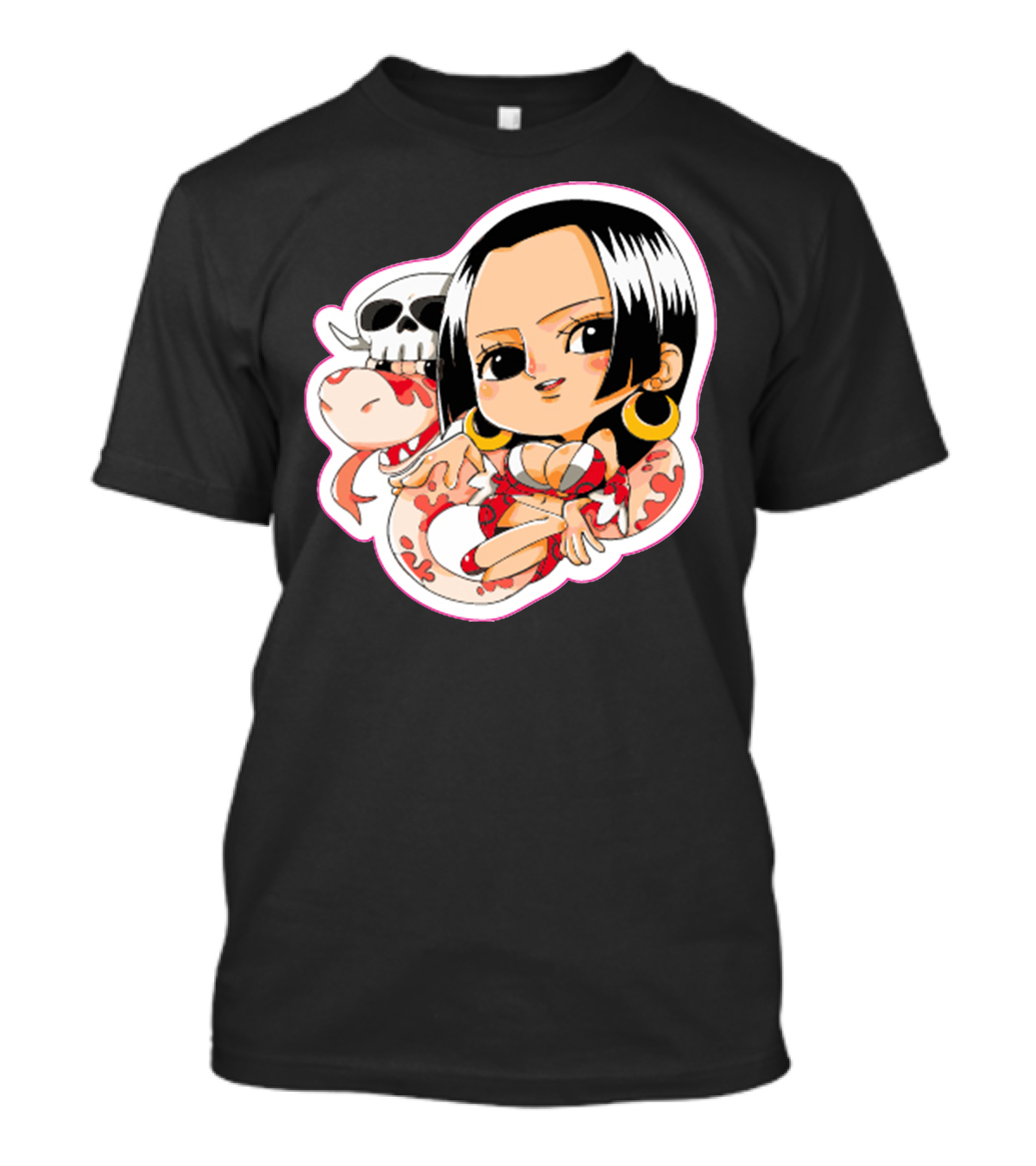 Boa Hancock Snake Empress Chibi Character T-Shirt