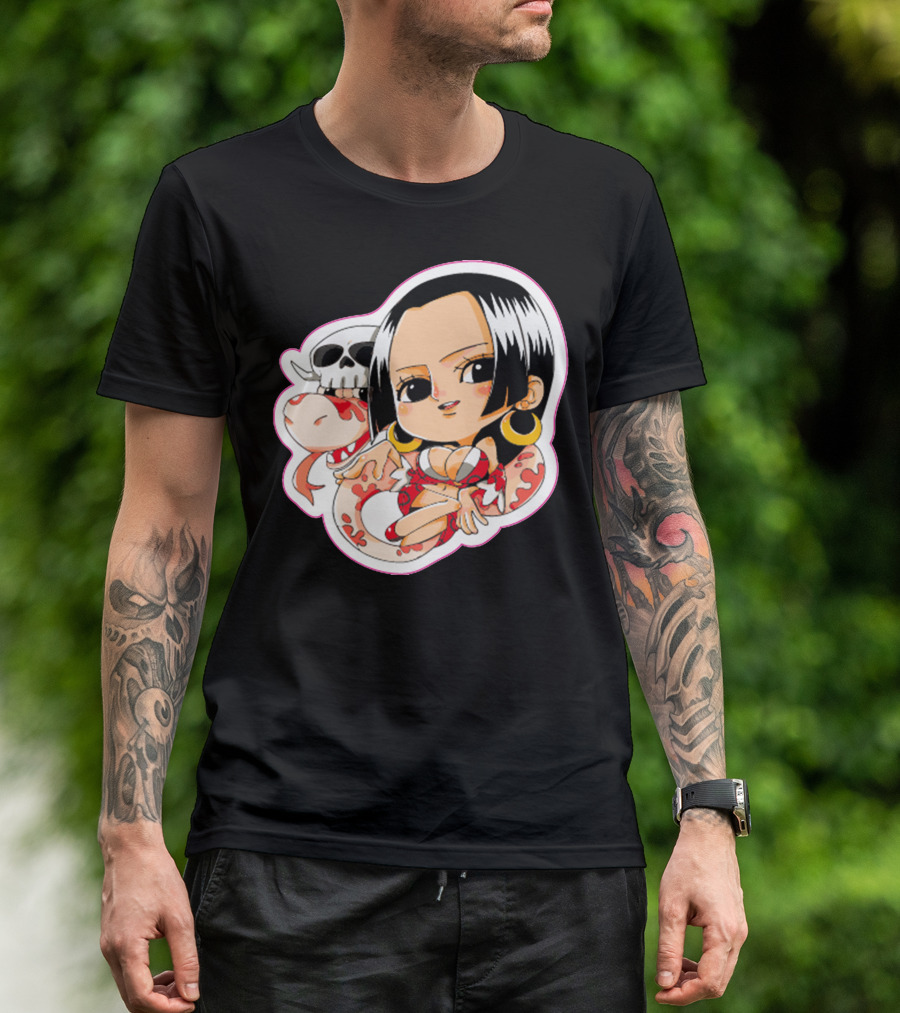 Boa Hancock Snake Empress Chibi Character T-Shirt