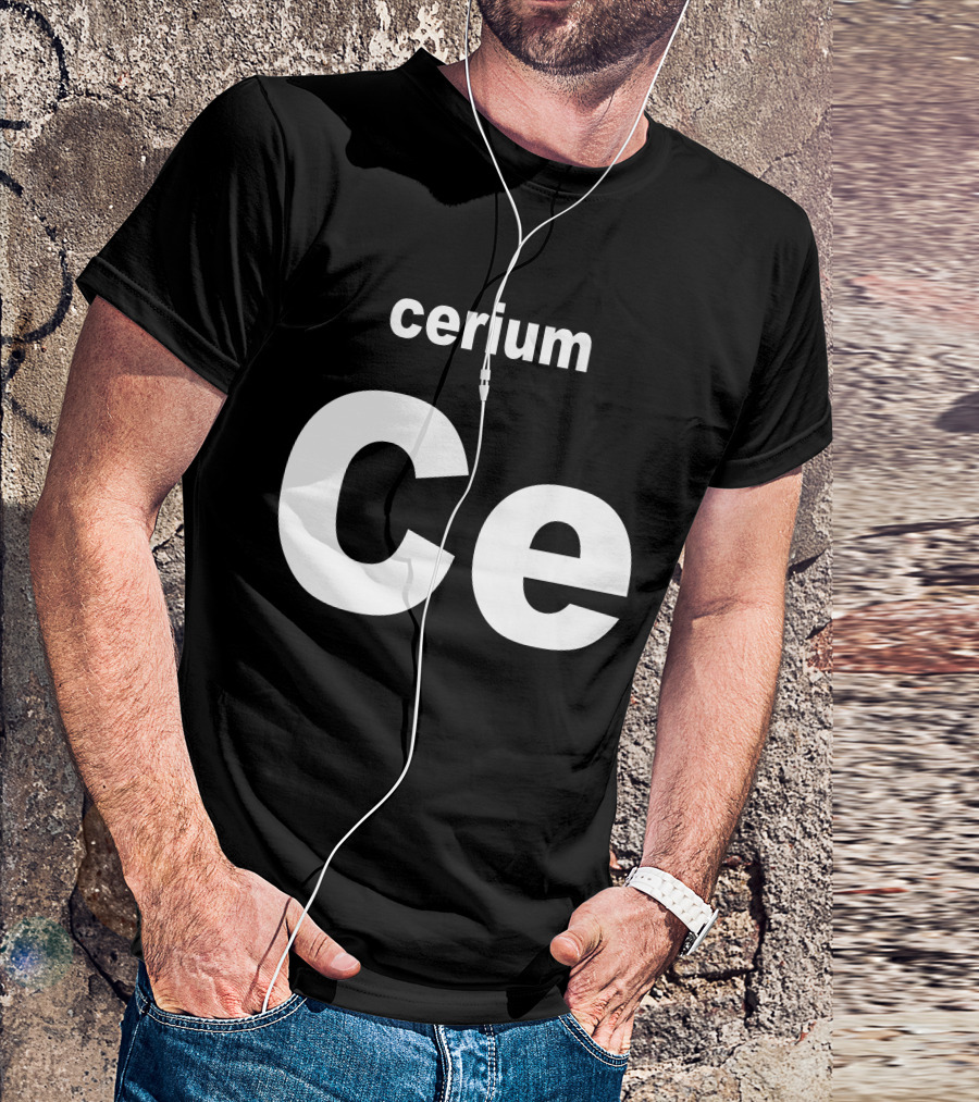 Cerium Ce Periodic Table Element T-Shirt