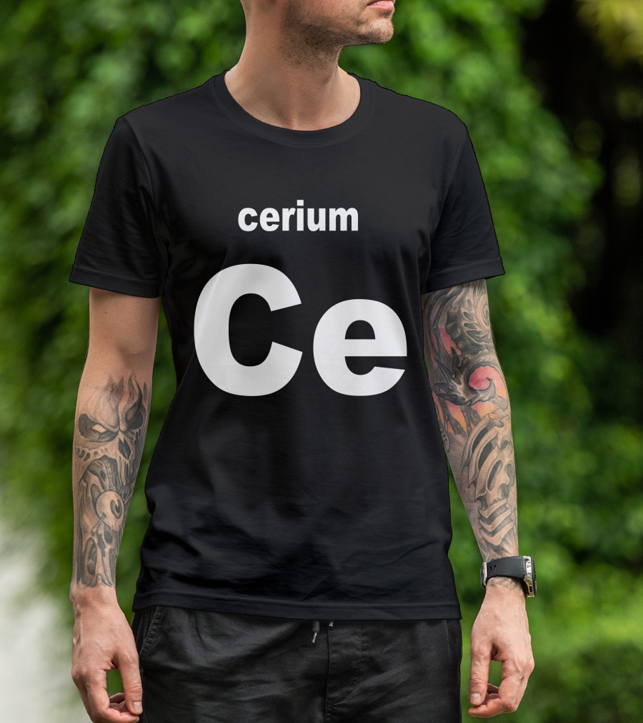 Cerium Ce Periodic Table Element T-Shirt