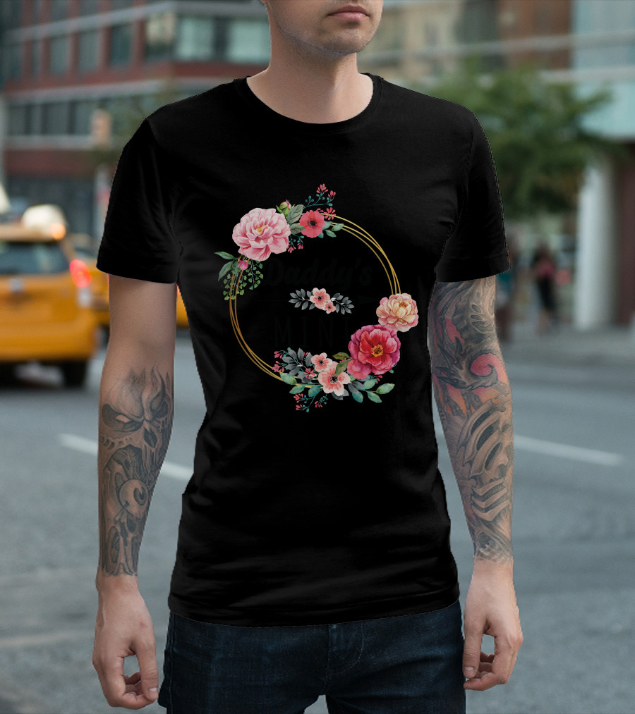 Daddy's Mini Floral Wreath T-Shirt