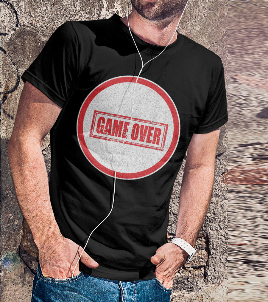Game Over Circle Stamp T-Shirt