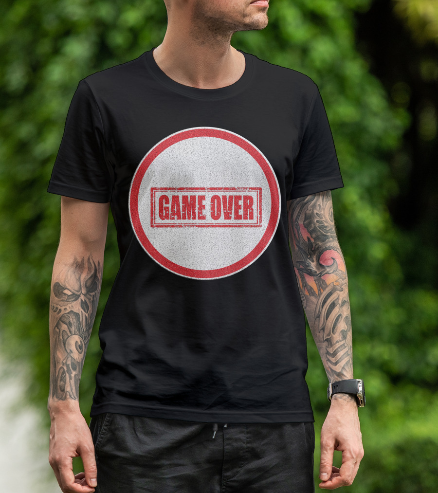 Game Over Circle Stamp T-Shirt