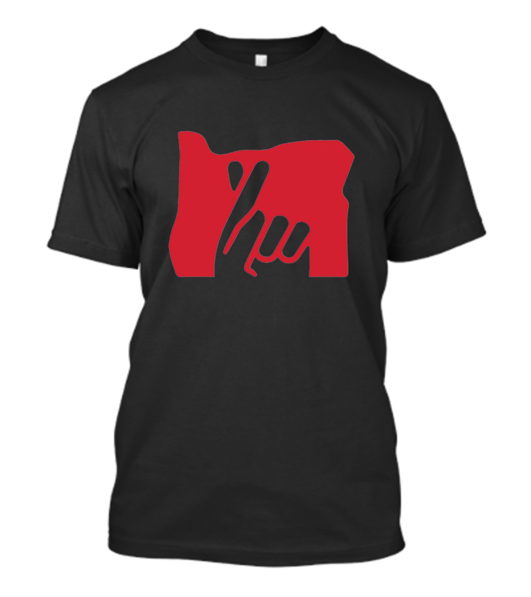 Hand Love Oregon Shape T-Shirt
