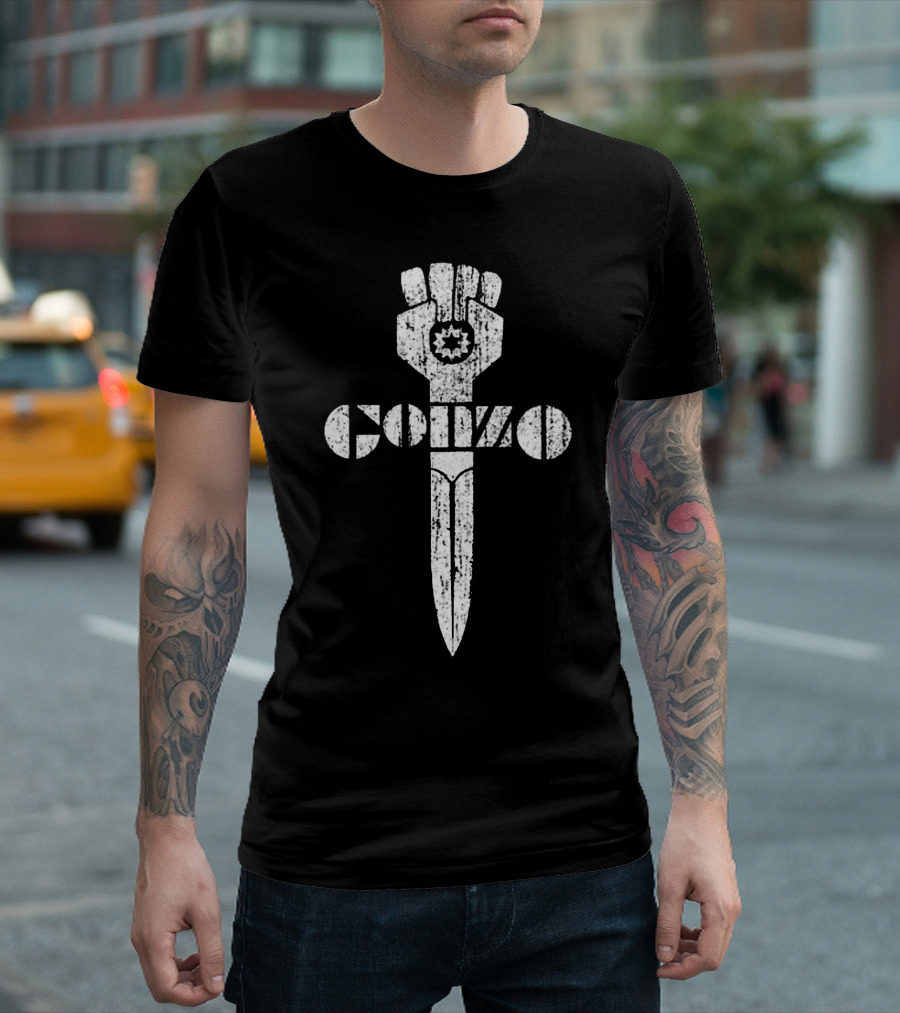 Hunter Thompson Gonzo Fist Dagger T-Shirt