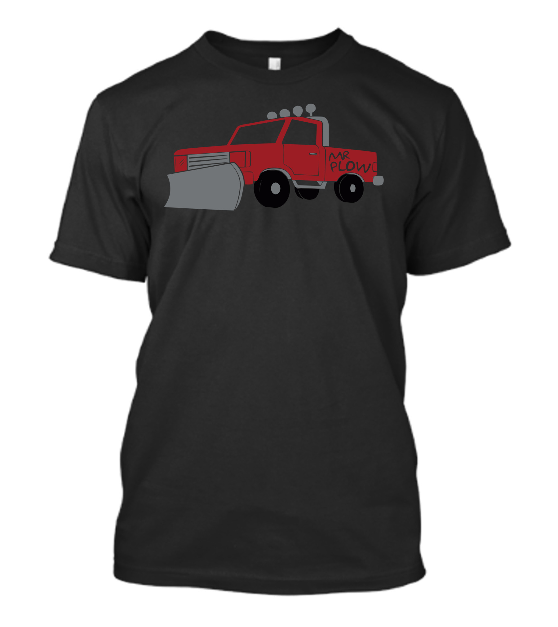 Mr. Plow Truck Red Iconic T-Shirt