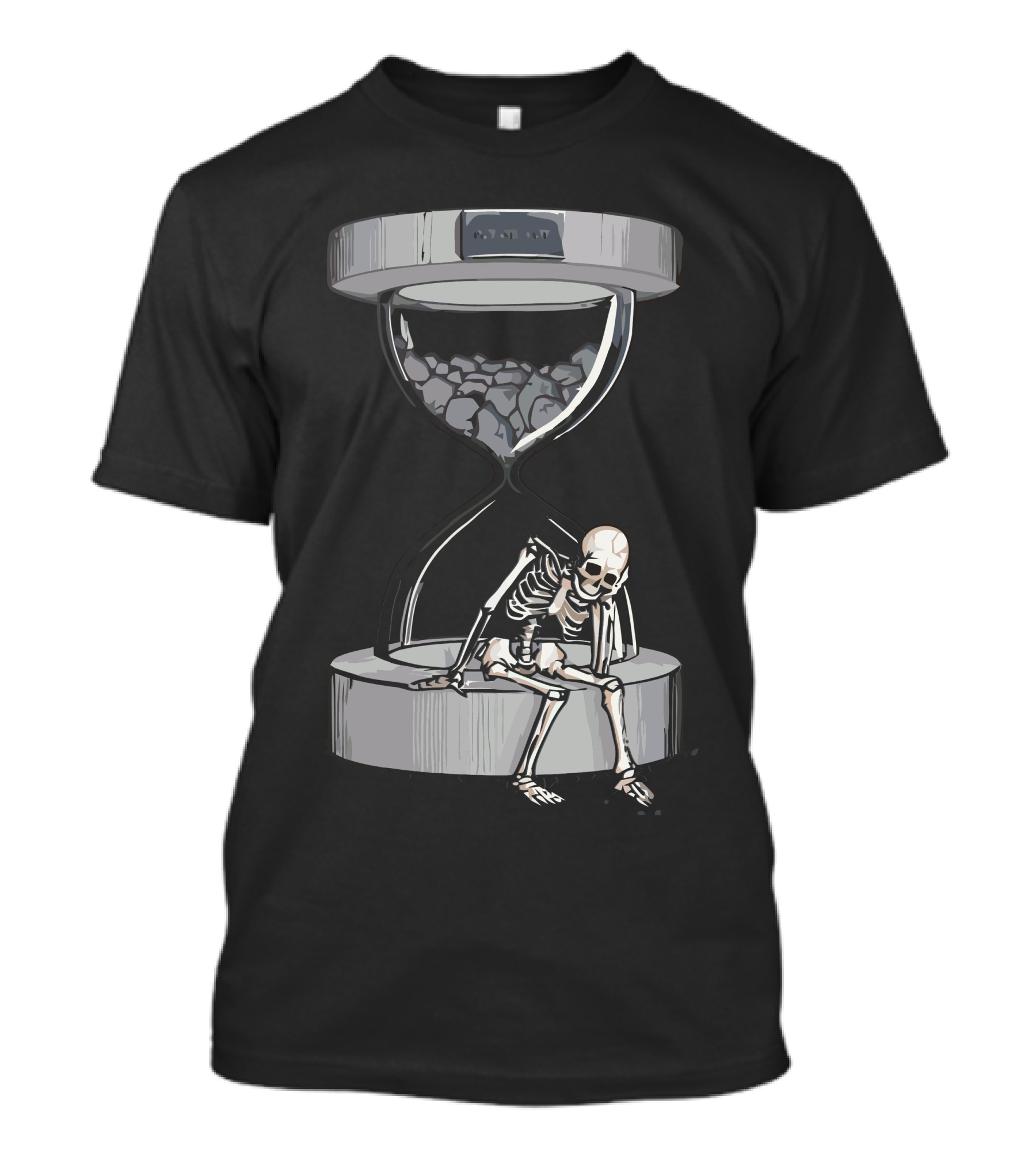 Please Wait Skeleton Hourglass T-Shirt