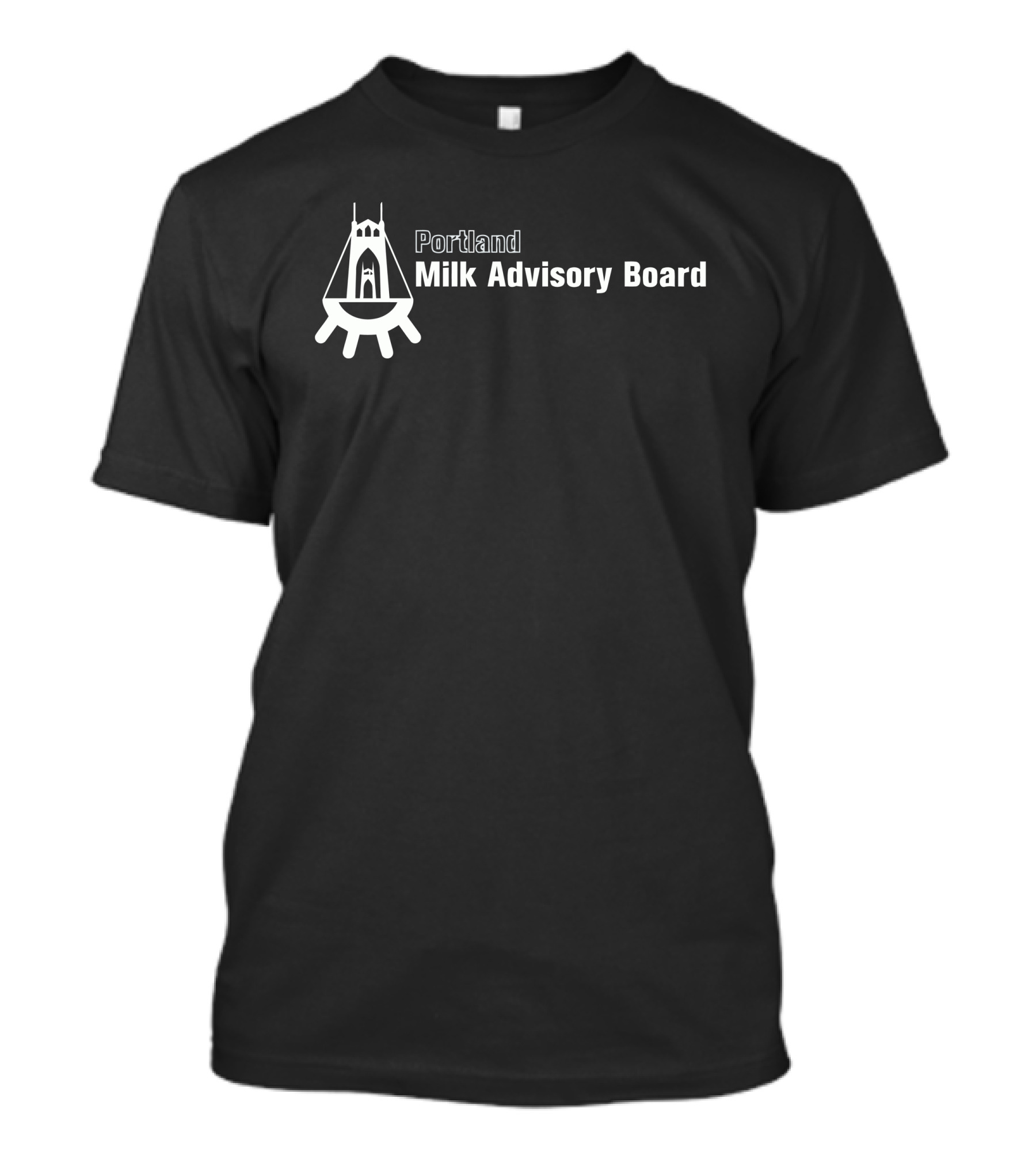 Portland Milk Advisory Board St. Johns Bridge Udder T-Shirt