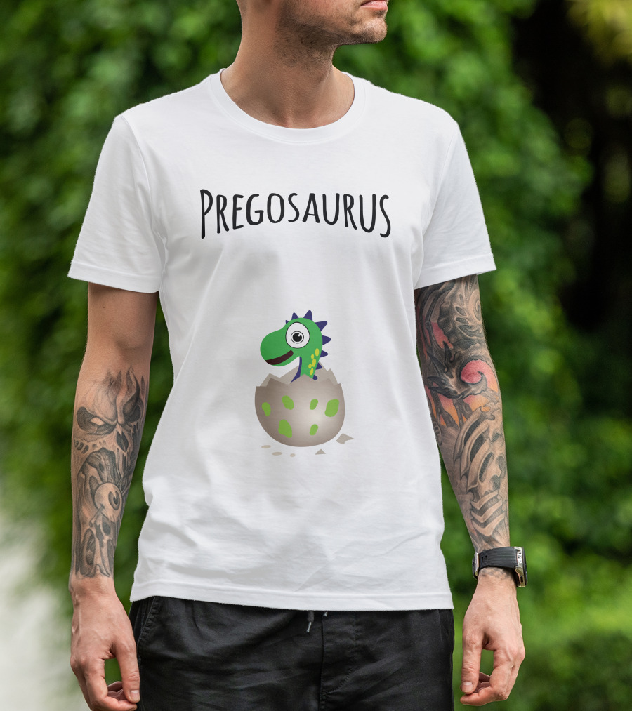 Pregosaurus Dinosaur Hatching From Egg T-Shirt